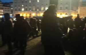 Roma, i 300 in tenda presso l’Altare della Patria Roma, i 300 in tenda presso l’Altare della Patria