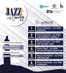 Prossimi appuntamenti di Jazz in the Caruggi