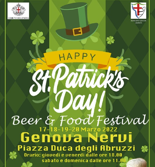 Il St. Patrick’s Day Beer an Food Festival a Nervi, ecco il programma
