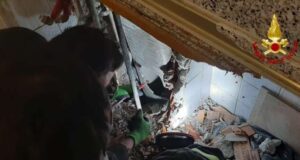Gatto cade in una canna fumaria, salvato dai Vigili del fuoco