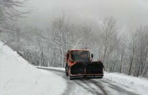 Emergenza neve nello spezzino, il personale tecnico è stato molto impegnato Emergenza neve nello spezzino