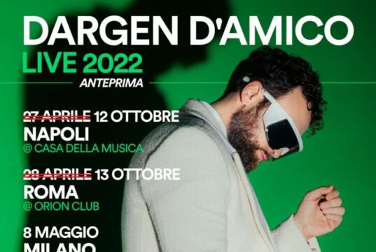 Dargen D’Amico in concerto da maggio Dargen D'Amico in concerto da maggio