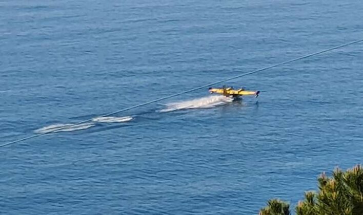 Rogo a Punta Manara, intervenuti canadair: possibile causa una grigliata