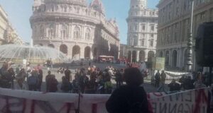 Presidi e corteo contro le scelte del governo Draghi