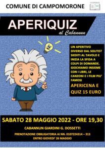 Aperiquiz al Cabannun di Campomorone-Locandina