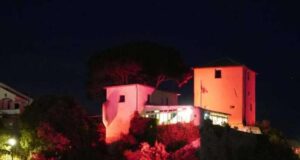 Castello di Genova Nervi illuminato