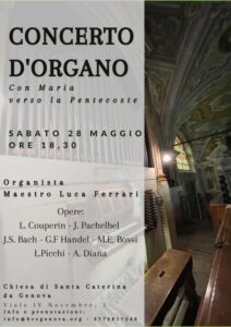 Concerto organo 28 maggio con Luca Ferrari