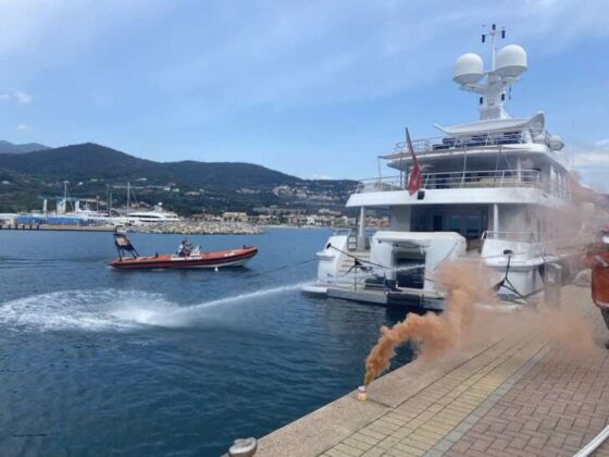 Questa mattina a Loano si è svolta un’esercitazione in porto