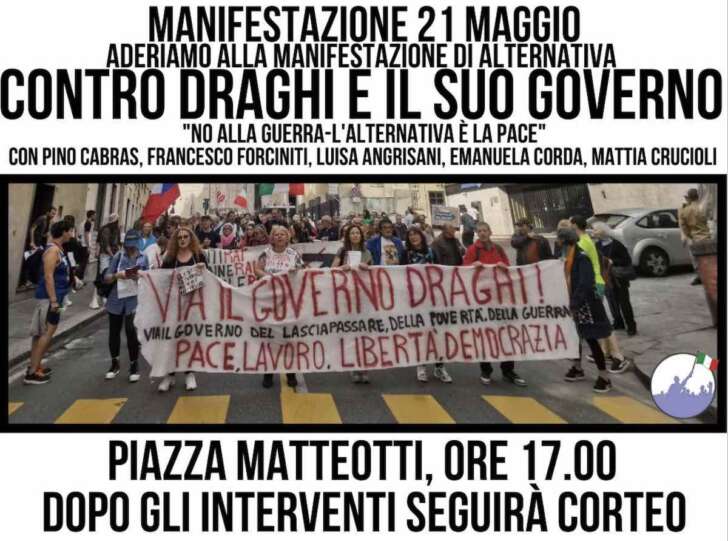 Manifestazione in piazza Matteotti a Genova e a seguire corteo