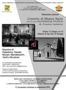 Visita e concerto all'Abbazia di San Siro di Struppa a Genova-Locandina