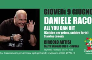 Continua a Savona l’Artisi Summer Festival Artisi Summer Festival-Appuntamento con Daniele Raco