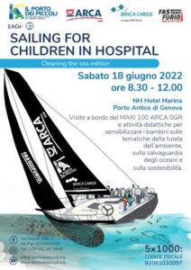 Sailing for children in hospital – cleaning the sea edition / Locandina