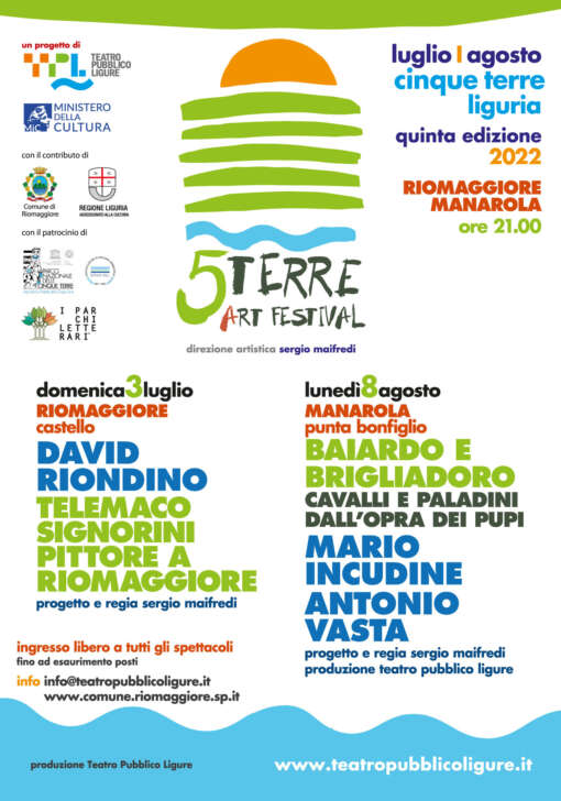Teatro pubblico ligure e 5 Terre festival V edizione