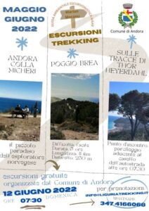 Percorso trekking da Andora