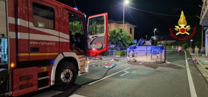 San Colombiano di Certenoli, grave incidente d’auto nella notte