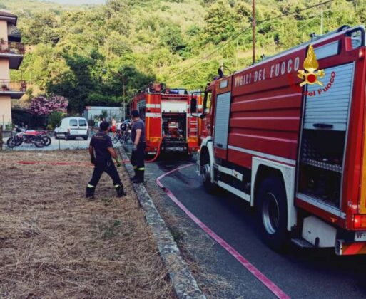 Principio d&rsquo;incendio ad Oneglia fuori dalla Fratelli Carli