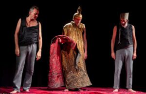 A Finale Ligure va in scena “Aiace” Aiace-Inscena d'Elia, Giusta, Nicolini da sin - ph @Max Valle