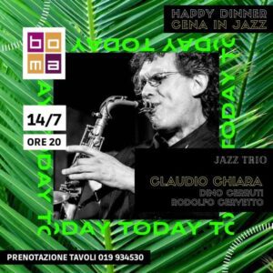 Claudio Chiara Jazz Trio-Locandina 14 luglio