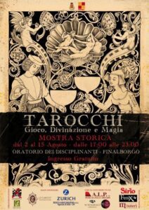 Locandina Mostra Tarocchi Finalborgo 2022