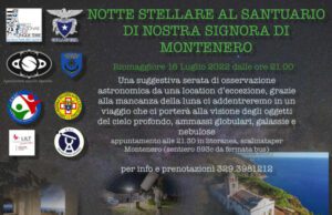 Serata osservativo-divulgativa al Santuario di Nostra Signora di Montenero a Riomaggiore Serata osservativo:divulgativa al Santuario di Nostra Signora di Montenero a Riomaggiore