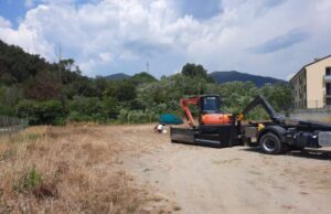 Sestri Levante lavori per la pista di pattinaggio di Santa Vittoria Sestri Levante lavori per la pista di pattinaggio di Santa Vittoria