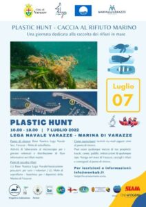 Plastic Hunt il 7 luglio a Marina di Varazze