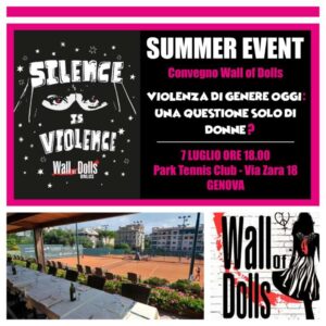 Wall of Dolls-Convegno 7 luglio 2022 Genova