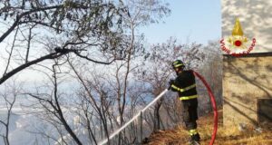 Vessalico, a fuoco bosco: i Vigili del fuoco sono sul posto