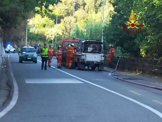 Spento definitivamente l’incendio alle spalle di Pra’