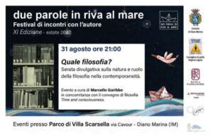 Diano Marina, Rassegna letteraria “Due Parole in Riva al Mare” Diano Marina Rassegna letteraria
