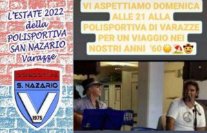 Concerto anni ’60 nel ponente ligure Concerto alla Polisportiva San Nazario a Varazze