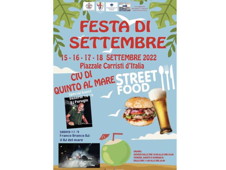 Festa del Civ Quinto e Street Food dal 15 al 18 settembre