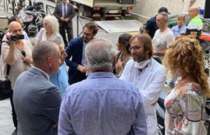 Incendio Santa Corona, il sopralluogo del sottosegretario Costa Incendio Santa Corona, il sopralluogo del sottosegretario Costa