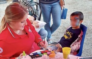 Halloween con la Croce Rossa, Truccabimbi in piazza del Bastione (SP) Halloween
