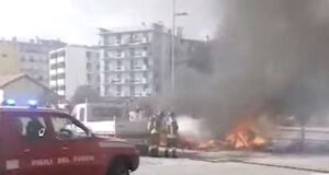 Taggia, camper a fuoco: muoiono donna disabile e il suo cane