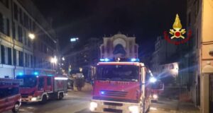 Difficoltoso intervento serale dei VVF in via Campo Pisano