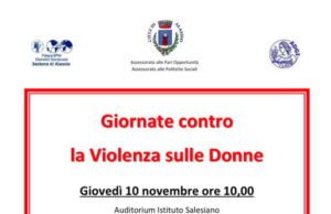 Alassio contro la violenza sulle donne, incontro con le scuole e un concorso Alassio contro la violenza sulle donne, incontro con le scuole e un concorso per i ragazzi e le ragazze del liceo scientifico e scienze umane