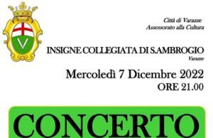 Varazze, Concerto Coro Polifonico di Valleggia il 7 dicembre varazze