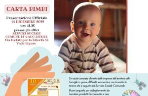 A Vado Ligure torna Carta bimbi Bando Carta bimbi 2022-Vado Ligure