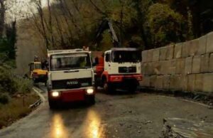 Frana a Lumarzo, Senarega: macigni rimossi e tratto riaperto su SP 77