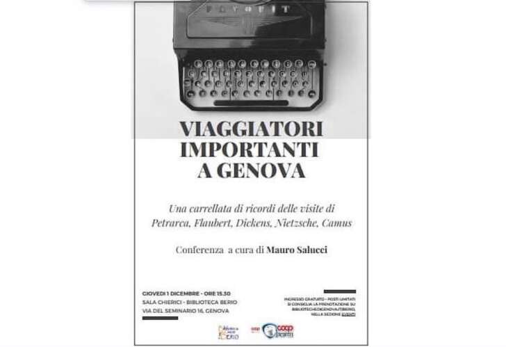 Giovedi 1° dicembre alla Berio conferenza di Mauro Salucci