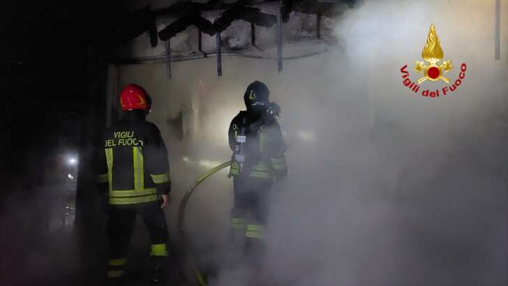 Molassana, distrutto il locale andato a fuoco e adibito a taverna