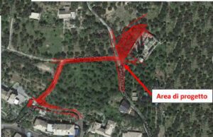 Recco, strada al cimitero di Polanesi, verso termine dei lavori Recco, strada d'accesso al cimitero di Polanesi, verso la conclusione dei lavori
