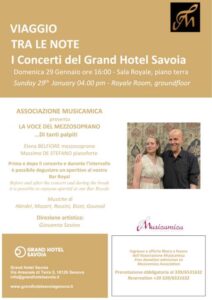 La voce del mezzosoprano-Grand Hotel Savoia-Locandina 29.01.2023
