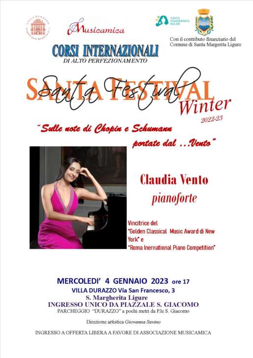 Musicamica-Claudia Vento locandina 4 gennaio