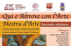 Savona, mostra “Qui e altrove con l’arte” dal 1 febbraio savona