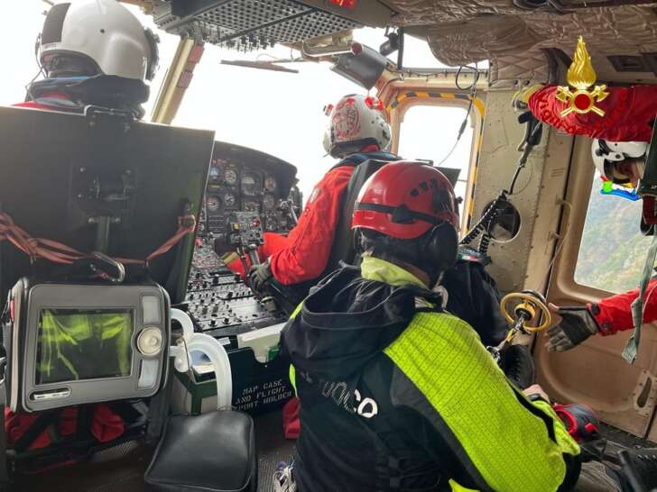 81enne escursionista soccorso con l’elicottero a Portofino
