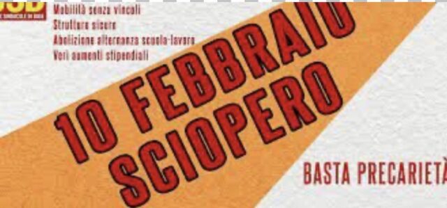 Oggi sciopero nazionale scuola indetto da Usb Oggi sciopero nazionale scuola indetto da Usb
