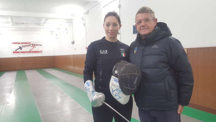 Mara Navarria, campionessa di scherma, fa tappa a Genova