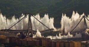 Amate Sponde-Liguria-Esplosione ponte
